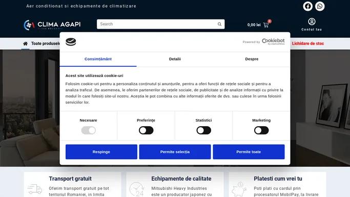 Aer Conditionat - Echipamente de climatizare - ClimaAgapi