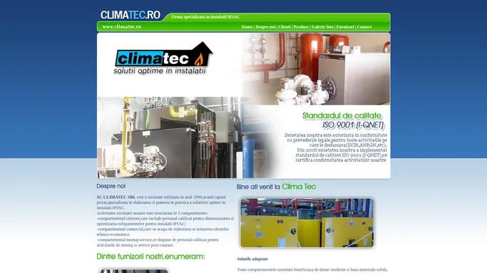 Climatec.ro - instalatii HVAC, instalatii termice, instalatii interioare de incalzire, instalatii sanitare