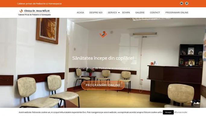 Cabinet Privat de Pediatrie si Homeopatie | Clinica Dr. Anca MALAI