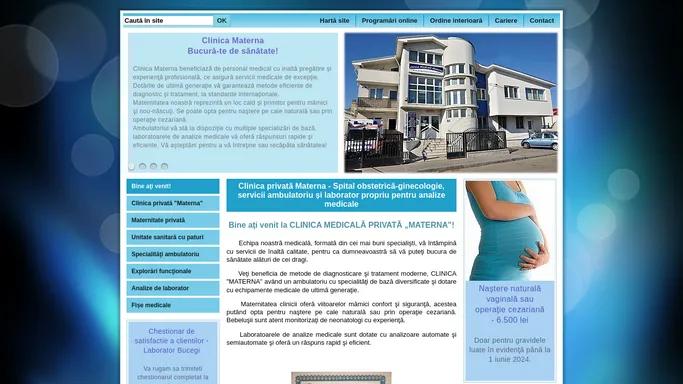 Clinica privata Materna - Spital obstetrica-ginecologie, servicii ambulatoriu si laborator propriu pentru analize medicale