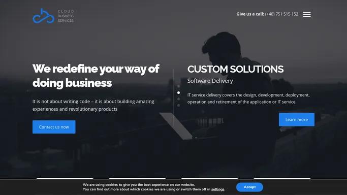 Cloud Business Services – Delivering Technology