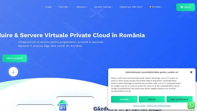 Servere Virtuale Private gazduite in Romania - Cloud Forest