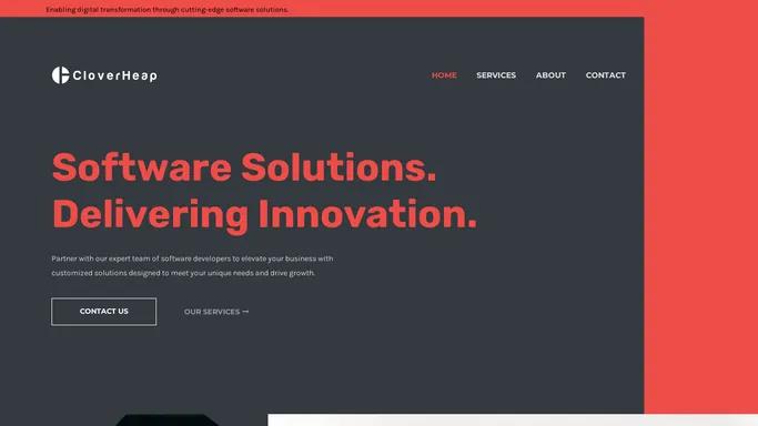 CloverHeap - Software Solutions. Delivering innovation.