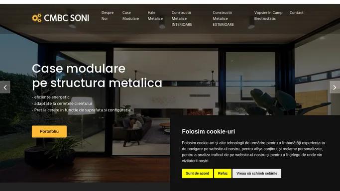 Case modulare, Hale metalice,Scari interioare