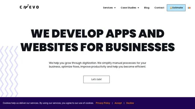 We develop apps and websites for businesses - Cmevo Digital