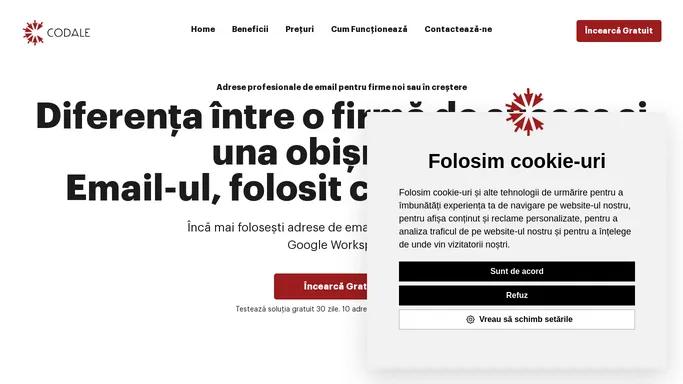 Adrese profesionale de email - Alege o comunicare continua | CODALE