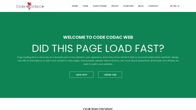 First Page - Code Codac