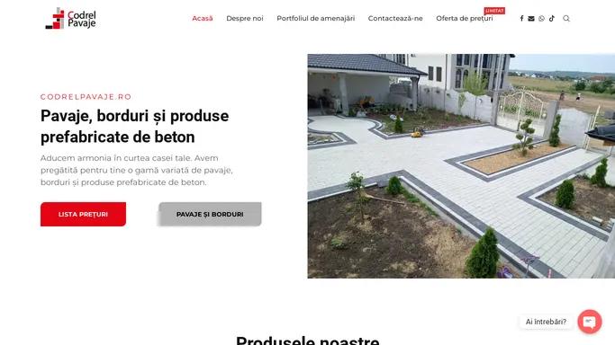 CodrelPavaje.ro – Pavaje, borduri si produse prefabricate de beton