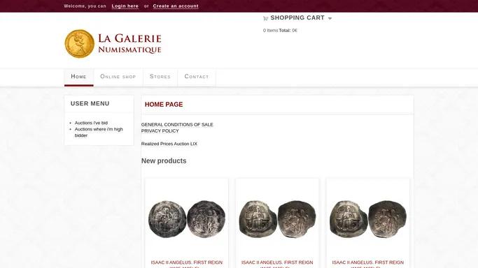 Coins la Galerie Numismatique |