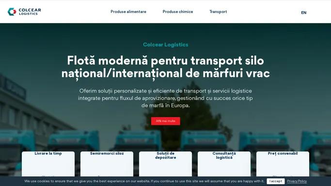 Transport si logistica premium - Acasa - Colcear Logistics