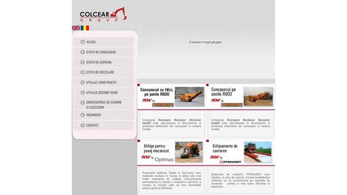 Colcear Group - utilaje de concasare, sortare, reciclare, pavaj mecanizat