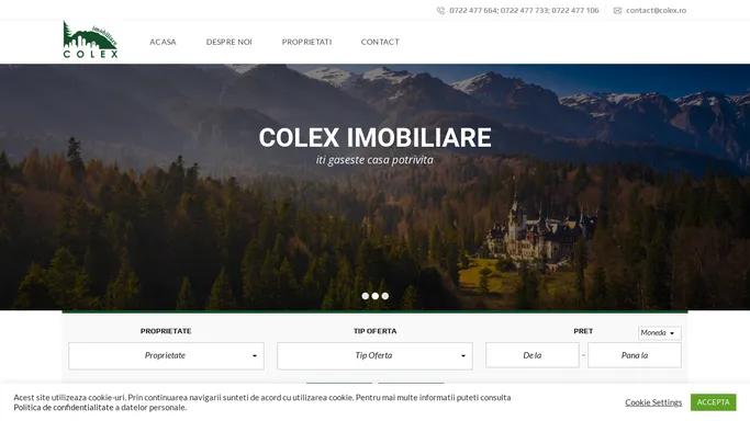 Colex – Imobiliare Valea Prahovei