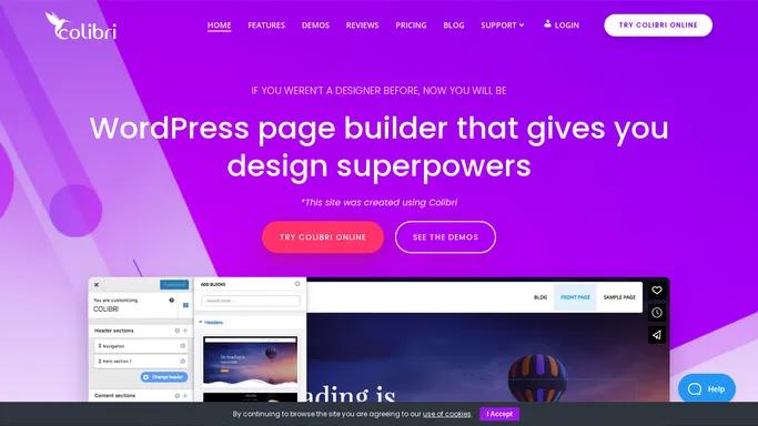 ColibriWP – The Ultimate Drag and Drop WordPress Page Builder