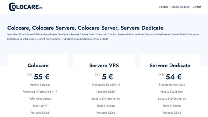 Colocare, Colocare Servere, Colocare Server, Servere Dedicate - Colocare