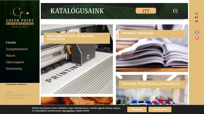 Reklamszolgaltatas, kul-, es belteri dekoraciogyartas - Colorpoint Advertising - Print and advertising