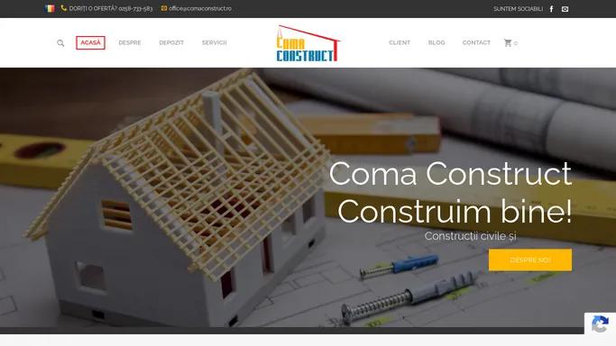 Coma Construct / Firma de constructii, taiat beton – Constructii de calitate in Sebes, jud. Alba