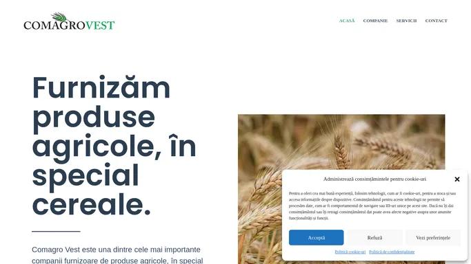 Comagro Vest - Furnizam produse agricole, in special cereale