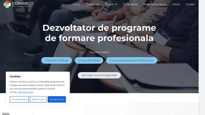 Comargo – Business School – Dezvoltator de programe de formare profesionala