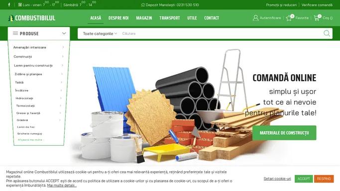 Combustibilul – Magazin materiale de constructii Botosani