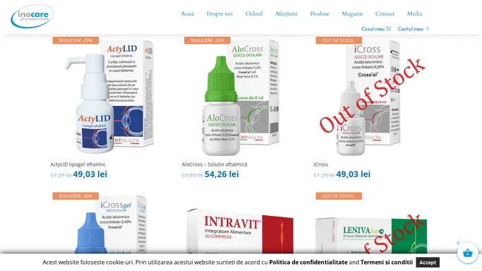 Produse oftalmologice - Comenzi online - Inocare