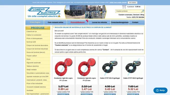 Un site complet electric | www.comenzielectrice.ro