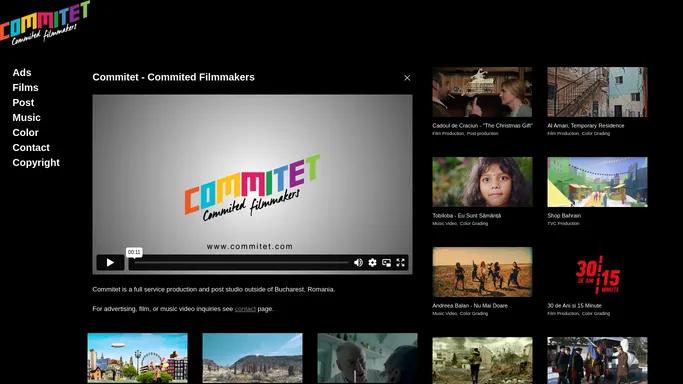 Commitet - Commited Filmmakers - Commitet: Post+Production Creatives