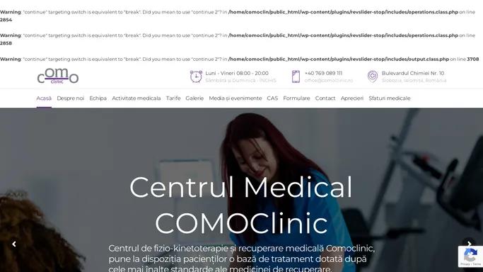 Comoclinic – Kinetoterapie, Fizioterapie si Masaj de Prevenire