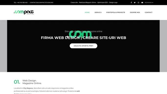 Web Design Cluj, Firma de Creare Site Web & Magazine Online