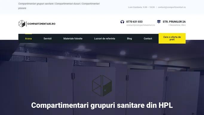 Acasa - Compartimentari.ro | Compartimentari grupuri sanitare