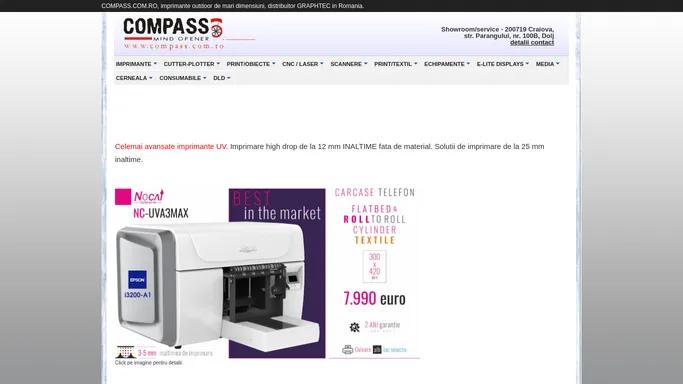 Compass, imprimante de mari dimensiuni, solutii profesionale pentru publicitate.