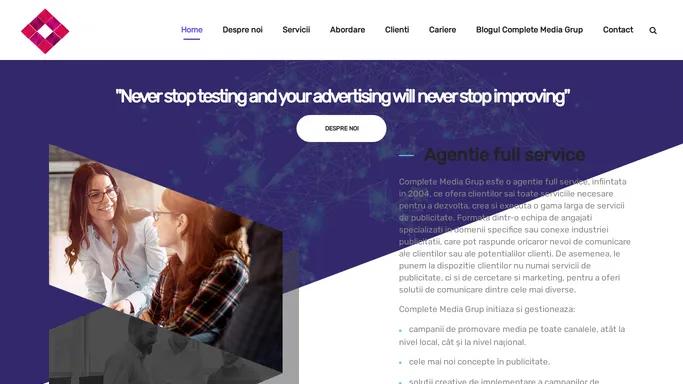 Complete Media Grup - Agentie full service | Promovare Media