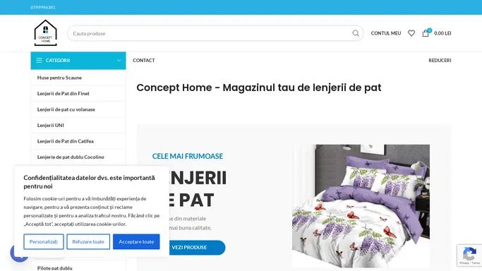 Concept Home - Lenjerii de Pat, Pilote, Perne, Cuverturi