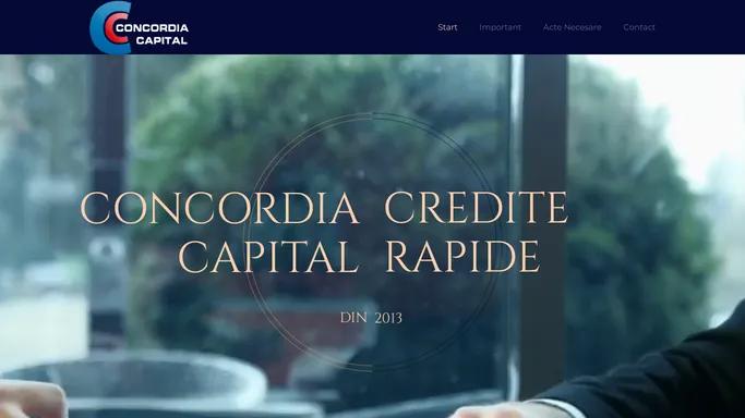 Concordia Capital – Credite rapide doar pentru persoane juridica cu ipoteca