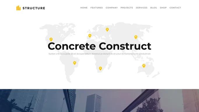 ConcreteConstruct – Proiectare Constructii