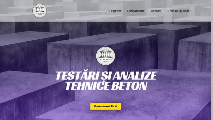 Concrete Test – Testari si analize tehnice beton