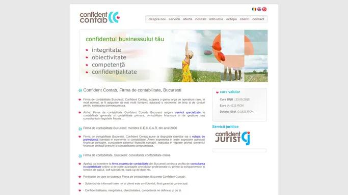 Confident Contab, Firma de contabilitate, Bucuresti