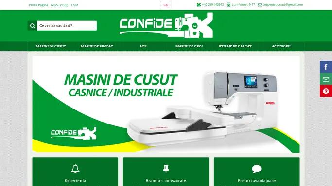 Confidex - Magazinul tau de masini de cusut, brodat si accesorii !