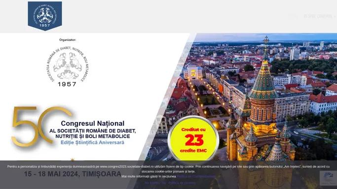 Congresul National al Societatii Romane de Diabet, Nutritie si Boli Metabolice – Congresul National al Societatii Romane de Diabet, Nutritie si Boli Metabolice 2024