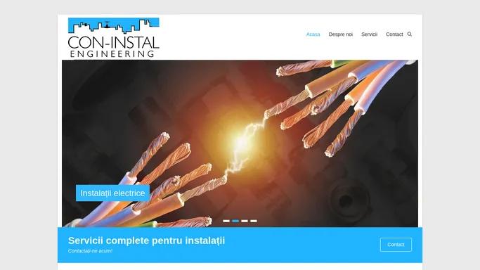 Con-Instal – Servicii complete pentru instalatii