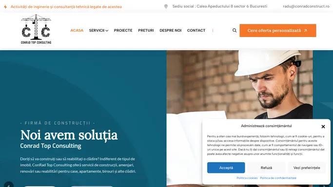 Conrad Top Consulting | Servicii de Constructii si Renovari Profesionale