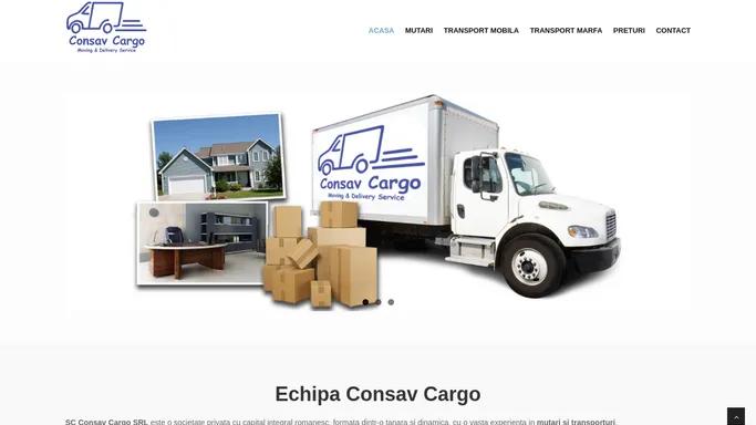 Consav Cargo - Transport Marfa Mutari Mobilier