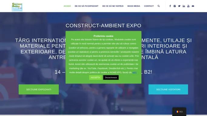 Construct Ambient Expo - imbina latura antreprenoriala cu cea ambientala.