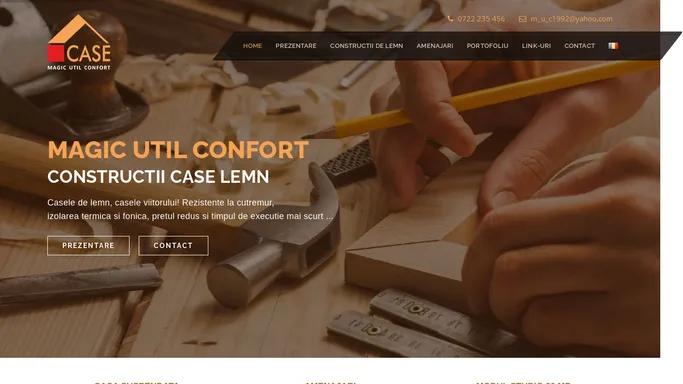 Constructii case lemn - Magic Util Confort