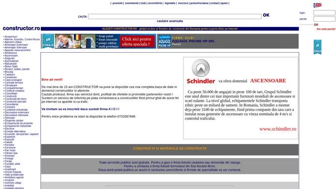 Constructor.ro - ghidul on-line al firmelor de constructii din Romania -