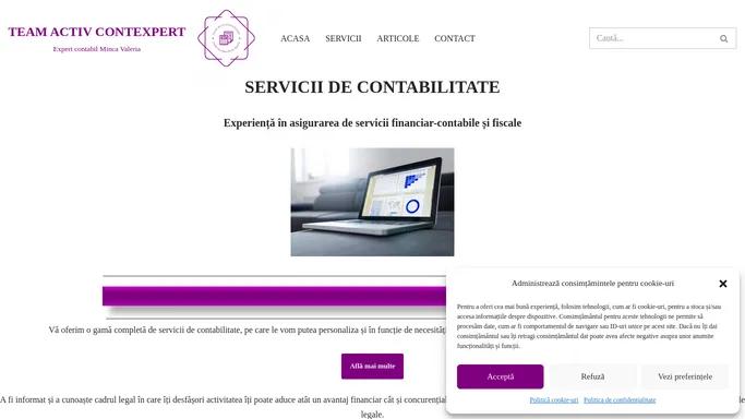 TEAM ACTIV CONTEXPERT – Expert contabil Minca Valeria