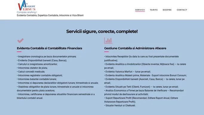 Versus Account SRL – Servicii Contabilitate Slatina – Evidenta Contabila, Expertiza Contabila, Intocmire si Viza Bilant