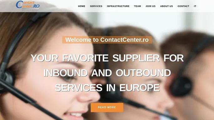 ContactCenter - We talk with Europe