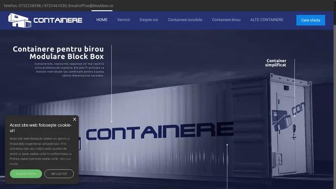 Containere de birou - Container Containere