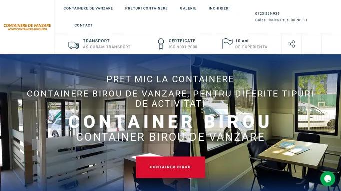 Containere Birou de Vanzare Preturi (Lichidari de Stoc - Oferte )