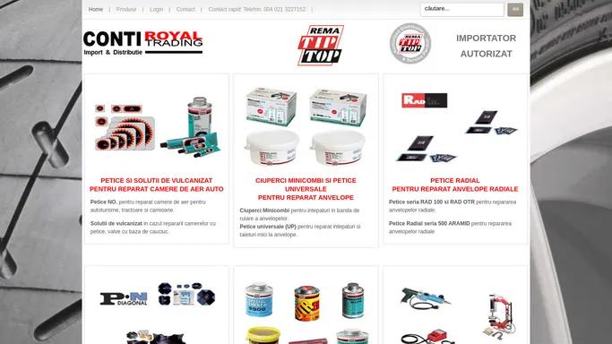 Conti Royal Trading - Import si Distributie produse reparat anvelope REMA TIP TOP si Anvelope Continental